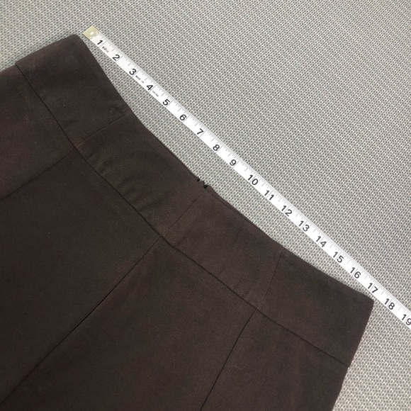 Brown A-line Knee Length Skirt Size 14 - Picture 7 of 7